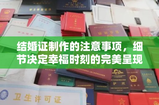 西畴结婚证制作的注意事项，细节决定幸福时刻的完美呈现